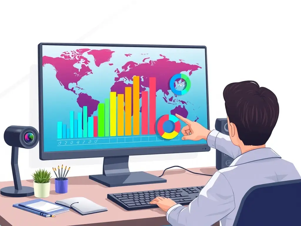 A visual representation of data analysis and strategic planning, with charts and graphs illustrating policy impacts and outcomes, showcasing ConfiTrek's data-driven approach.